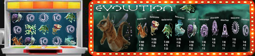 Ігровий автомат Еvolution (Еволюція)