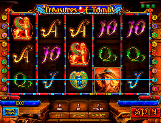 Ігровий автомат Treasures of Tombs